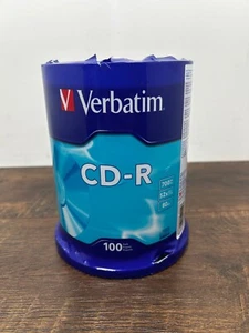 Unopened Verbatim 700MB CD-R Discs - Pack of 100 - Picture 1 of 4