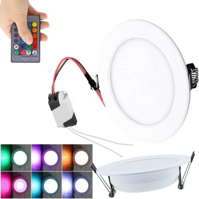 Rgb Led Downlight 16-light-colors Recessed 5w 10w Ac85-265v Ac220v Living Room - Image 1 of 4