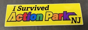 9” I Survived Action Park Bumper Sticker New Jersey NJ Class Vinyl Decal Water - Picture 1 of 3