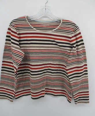 Camisa Croft & Barrow Mediana Manga Larga Cuello Redondo Rayas Foto 1 de 4