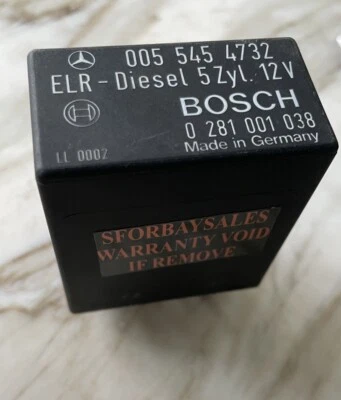 1986 1987 MERCEDES BENZ 190D DIESEL IDLE SPEED CONTROL RELAY 005 545 4732 OEM🟠 - Image 1 of 4