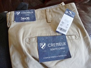 cremieux slim fit chino