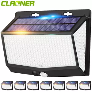 Solarlampen für Außen mit Bewegungsmelder 468 LED 3 Modi Solarleuchten Garten - Bild 1 von 21