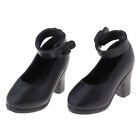 Schwarze Kunststoff Mini Mädchen Puppe High Heel Schuhe für Zubehör