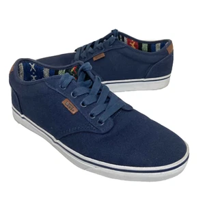 Vans Mens Sz 10 US VANS OFF THE WALL Canvas SKATE SHOES Men Navy Blue - Picture 1 of 10