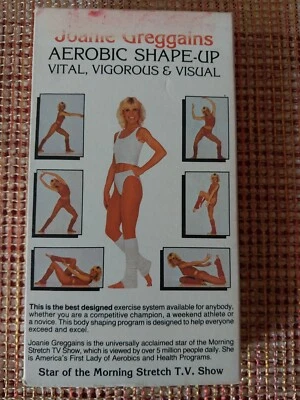 Vintage Joanie Greggains Aerobic Shape Up Vital Vigorous Visual VHS 1983 - Image 1 of 4