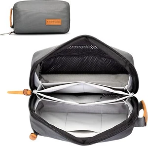 TRIPPED Travel Gear Tech Bag Organizer - Small Electronics Grey - Picture 1 of 9