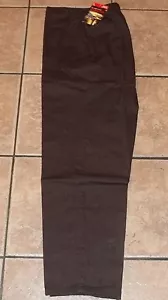 Womens Plus DRESS PANTS~1X 16W NWT~Brown Black Gray~Elastic~Slacks Pin Striped - Picture 1 of 26
