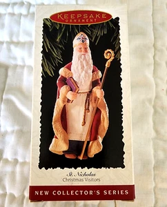 Hallmark Keepsake Ornament St Nicholas Christmas Visitors 1st in the Series 1995 - Picture 1 of 5