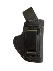Leather Gun Holster RUGER LCP INSIDE WAISTBAND LEFT SECURITY STRAP 723 - Picture 1 of 2