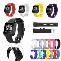 US For Fitbit Versa Watch Band Replacement Classic Soft Wrist Strap Watchband di