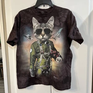 The Mountain 2014 Air Force Pilot Cat Tye Dye T-Shirt M - Bild 1 von 4