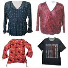 Bundle Lot of 4 Womens Clothing Blouse  Top Size L Style & Co INC Connie Howard 