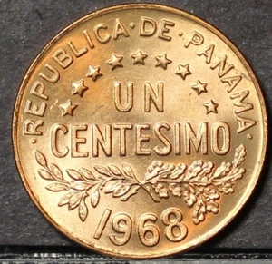 Panama Centesimo, 1968 Gem Unc~Urracca~Free Shipping - Picture 1 of 2