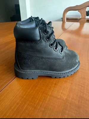 Timberland Botas 10810 Niño Pequeño 5" Negro 5M Niños Niñas Zapatos Bebé Impermeable Foto 1 de 3
