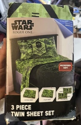 Nuevo juego de sábanas dobles de 3 piezas de Disney Star Wars Rogue One Foto 1 de 3