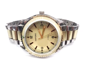 Empori Di Milano 3773M 2-Tone WR einseitig drehbare Lünette Uhr -WIE BESEHEN- - Bild 1 von 7