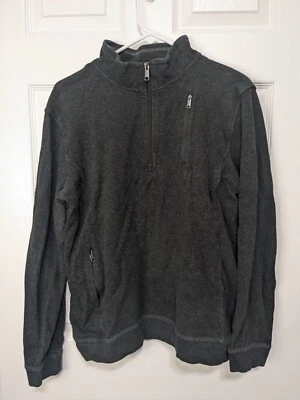 Scottevest Jacket Men's Large Gray 1/4 Zip Long Sleeve - Image 1 of 4