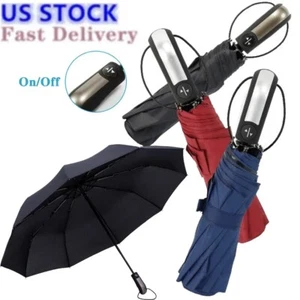 Automatic Umbrella Anti-UV Sun/Rain Windproof 3 Folding Compact Umbrella - Picture 1 of 39