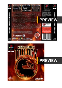 Mortal Kombat Trilogy - PlayStation PS1 Ersatz Inlay Hüllen - Bild 1 von 3