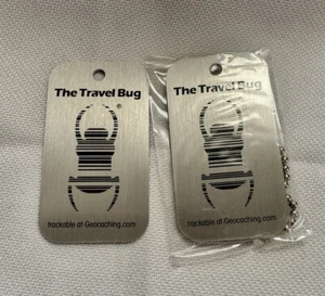 Travel Bug Dog Tag ~ Unactivated with copy tag - Picture 1 of 2