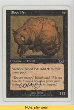 1999 Magic: The Gathering - Core Set: 6th Edition Blood Pet #115 READ 0l2