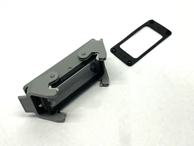 Harting 0900160301 Base Panel Bulkhead Mounted Housing Latching Han 16B-HBM-DL - Image 1 of 4