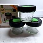 Ball Storage Dry Herb Spice Salt Jars Set of 3 Shaker Caps 4oz Culinary Series 