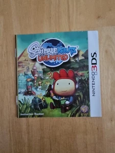 Scribblenauts Unlimited Manual (Nintendo 3DS, 2012) - Picture 1 of 2