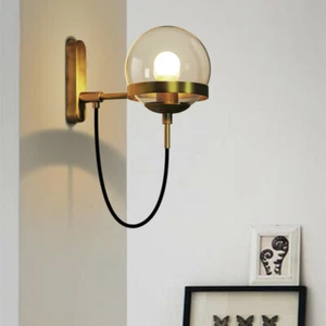 Bedroom Wall Lamp Glass Bar Wall Light Indoor Wall Lighting Hallway Wall Sconces - Picture 1 of 12