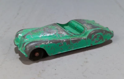 "Jaguar convertible Tootsietoy verde años 50 3""" Foto 1 de 4