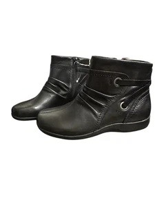 ¡NUEVO! Botas al tobillo cómodas para mujer Walking Cradle botas de invierno negras talla 6,5 M - Imagen 1 de 9