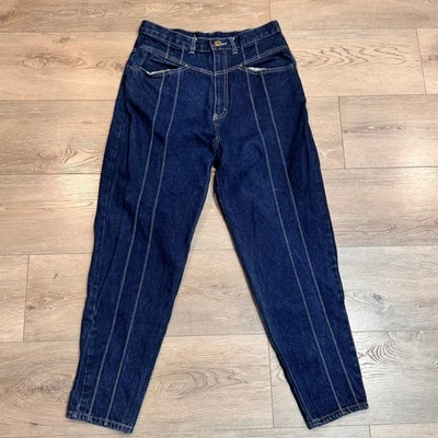 Jeans Gitano vintage años 90 cintura alta lavado oscuro para mujer talla 16 algodón se ajusta como 12 Foto 1 de 4