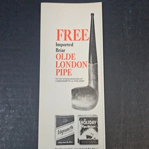 1966 Larus & Brother Edgeworth Holiday Pipe Tobacco Vintage Print Ad Richmond VA - Bild 1 von 4