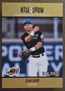 2025 Choice Akron RubberDucks Rise To The Show - Juan  Brito, Gold Only /100 🔥 - Picture 1 of 2