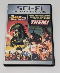 Sci-Fi Double Feature DVD - The Beast from 20,000 Fathoms (1953) Them! (1954) - Imagen 1 de 8