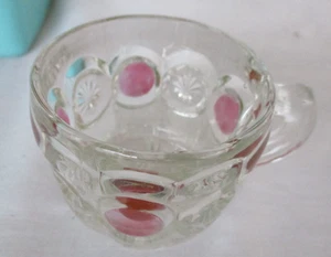 TIFFIN Franciscan MOON & STAR Ruby Flash GLASS PUNCH Cup 5 OZ Stars - Picture 1 of 3