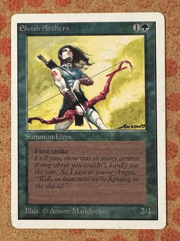 MtG: Unlimited Edition Elvish Archer - MP - Image 1 of 4