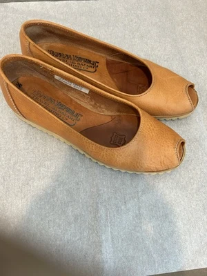 Mocasines sin cordones Banana Republic vintage años 90 para mujer zapatos de cuero 5,5 tostados raros Foto 1 de 4