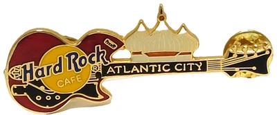 Hard Rock Cafe "Atlantic City" Guitar Lapel Pin - Image 1 of 3