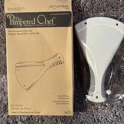 PAMPERED CHEF Jar Opener Brand New In Box. Handheld or mounted. - Image 1 of 4