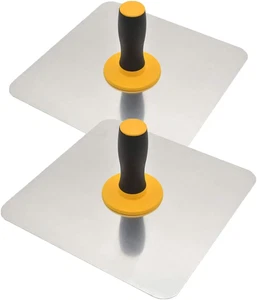 2Pack Aluminium Plastering Hawk with Soft Grip Handle, Plaster Mortar Board Hold - Picture 1 of 7