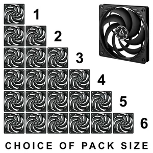 Arctic P12 Slim PWM PST 120mm Low Profile Case Fan 300-2100 RPM 4-Pin Pack - Picture 1 of 14
