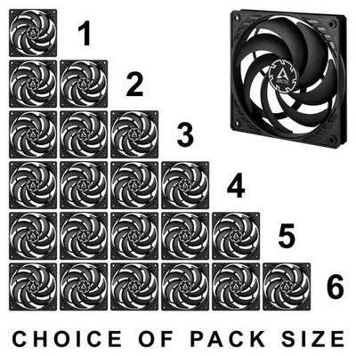 Arctic P12 Slim PWM PST 120mm Low Profile Case Fan 300-2100 RPM 4-Pin Pack - Image 1 of 4