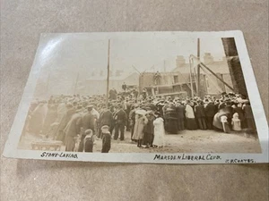 Old postcard Marsden stone laying Liberal club - Picture 1 of 4