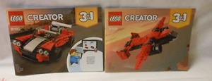 Lego SET 3:1 31100 RED/GRAY Sports Car RED/BLACK PLANE INSTRUCTIONS ONLY 2020 - Picture 1 of 1