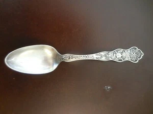 OLD WALLACE A1 PAT.PLURIBUS UNUM NATIONAL UNION ILLINOIS SOUVENIR SPOON#CB - Picture 1 of 8