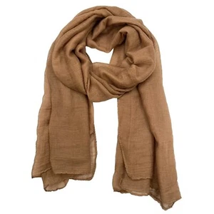 Women's Cotton Scarves Lady Light Soft Fashion Solid Scarf Wrap Shawl One Siz... - Picture 1 of 6