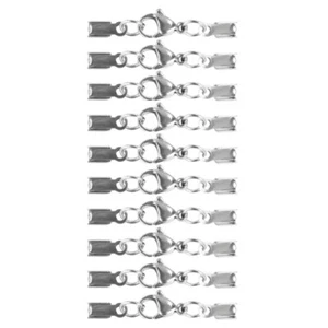 20 Pcs Stainless Steel Lobster Buckle Bracelet Fasteners Clasps for - Picture 1 of 12