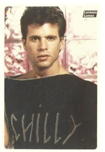 ⭕VTG Calendario Bolsillo Tarjeta 1986 LORENZO LAMAS Portugal PELÍCULA - Imagen 1 de 2